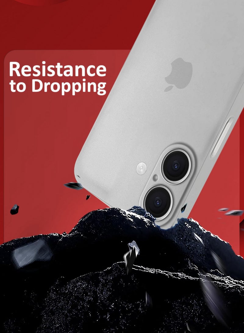 MARGOUN ( for iPhone 16 Plus ) Case Cover Air Skin Series Back Cover Sturdy Durable Thin Case Drop Protection Cover Clear Light Grey - Image 3