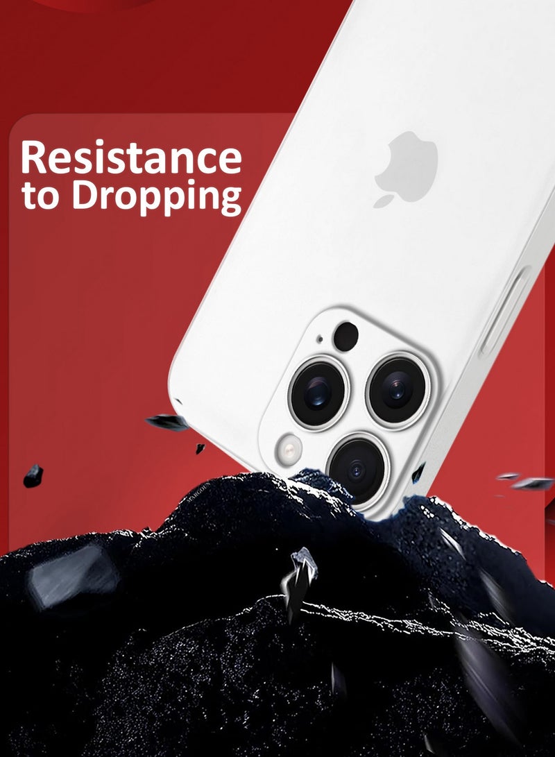 MARGOUN ( for iPhone 16 Pro ) Case Cover Air Skin Series Back Cover Sturdy Durable Thin Case Drop Protection Cover Clear White - Image 2