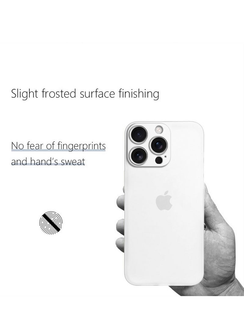 MARGOUN ( for iPhone 16 Pro ) Case Cover Air Skin Series Back Cover Sturdy Durable Thin Case Drop Protection Cover Clear White - Image 3