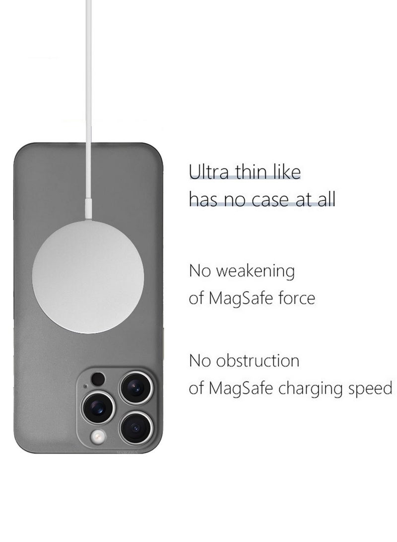 MARGOUN ( for iPhone 16 Pro ) Case Cover Air Skin Series Back Cover Sturdy Durable Thin Case Drop Protection Cover Clear Dark Grey - Image 4