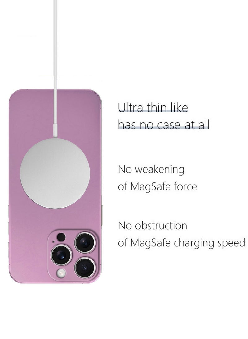 MARGOUN ( for iPhone 16 Pro ) Case Cover Air Skin Series Back Cover Sturdy Durable Thin Case Drop Protection Cover Clear Pink - Image 4