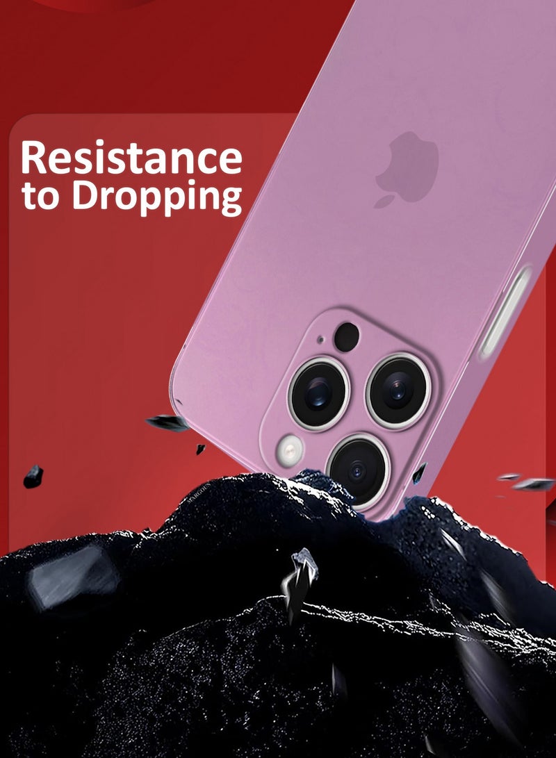 MARGOUN ( for iPhone 16 Pro ) Case Cover Air Skin Series Back Cover Sturdy Durable Thin Case Drop Protection Cover Clear Pink - Image 2