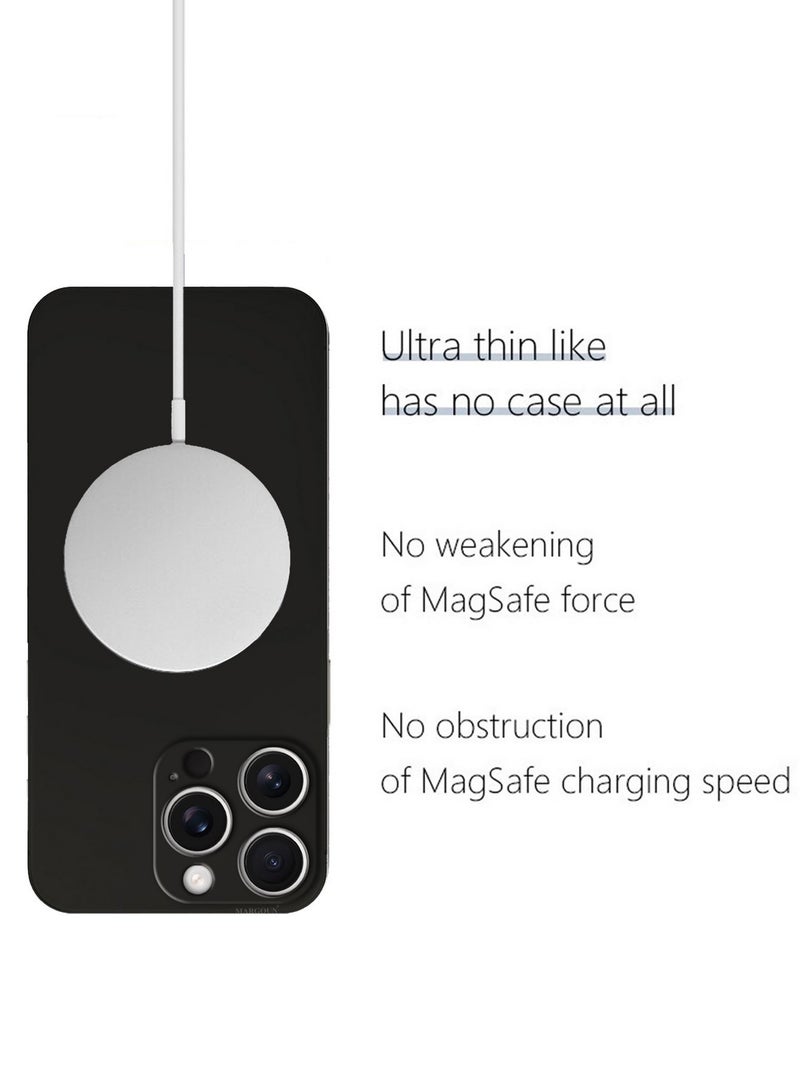 MARGOUN ( for iPhone 16 Pro ) Case Cover Air Skin Series Back Cover Sturdy Durable Thin Case Drop Protection Cover Clear Black - Image 4