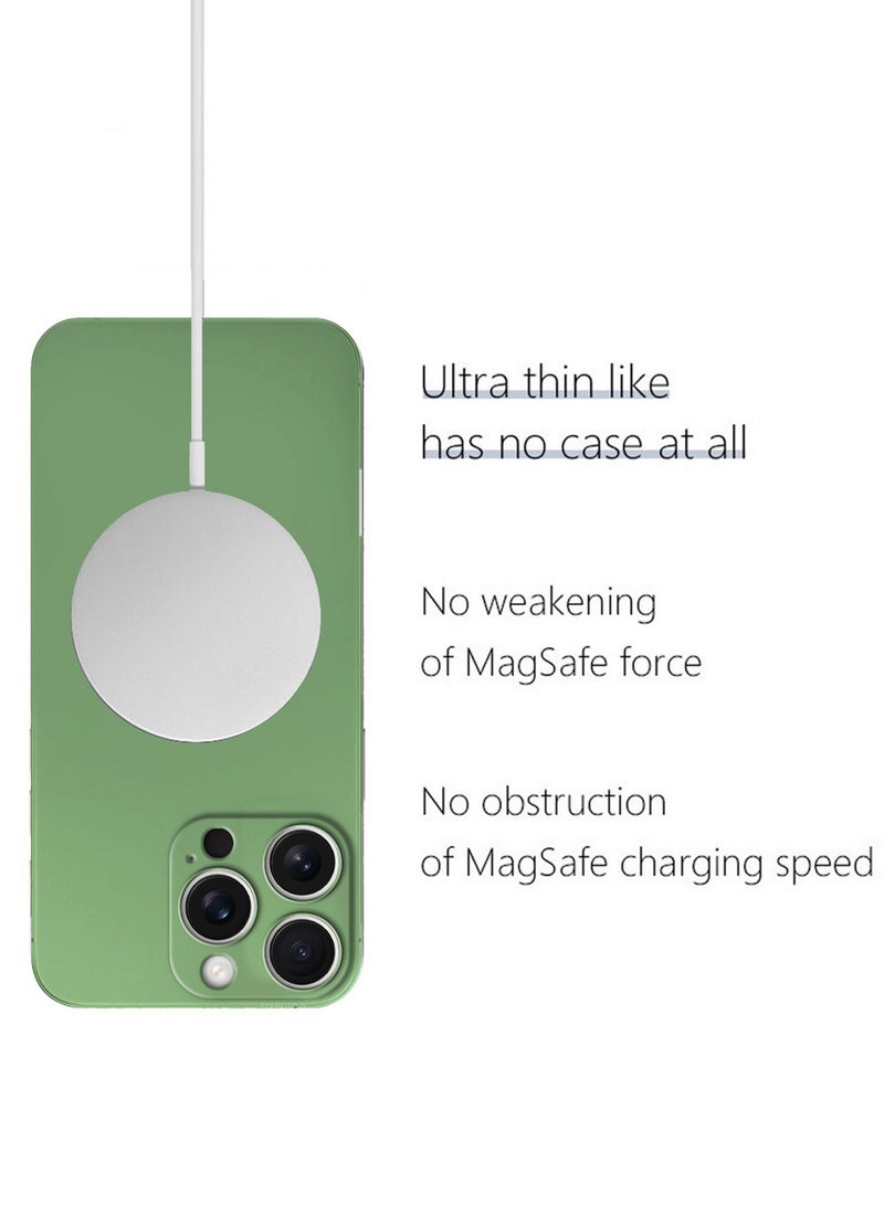 مارجون ( for iPhone 16 Pro ) Case Cover Air Skin Series Back Cover Sturdy Durable Thin Case Drop Protection Cover Clear Green - Image 4