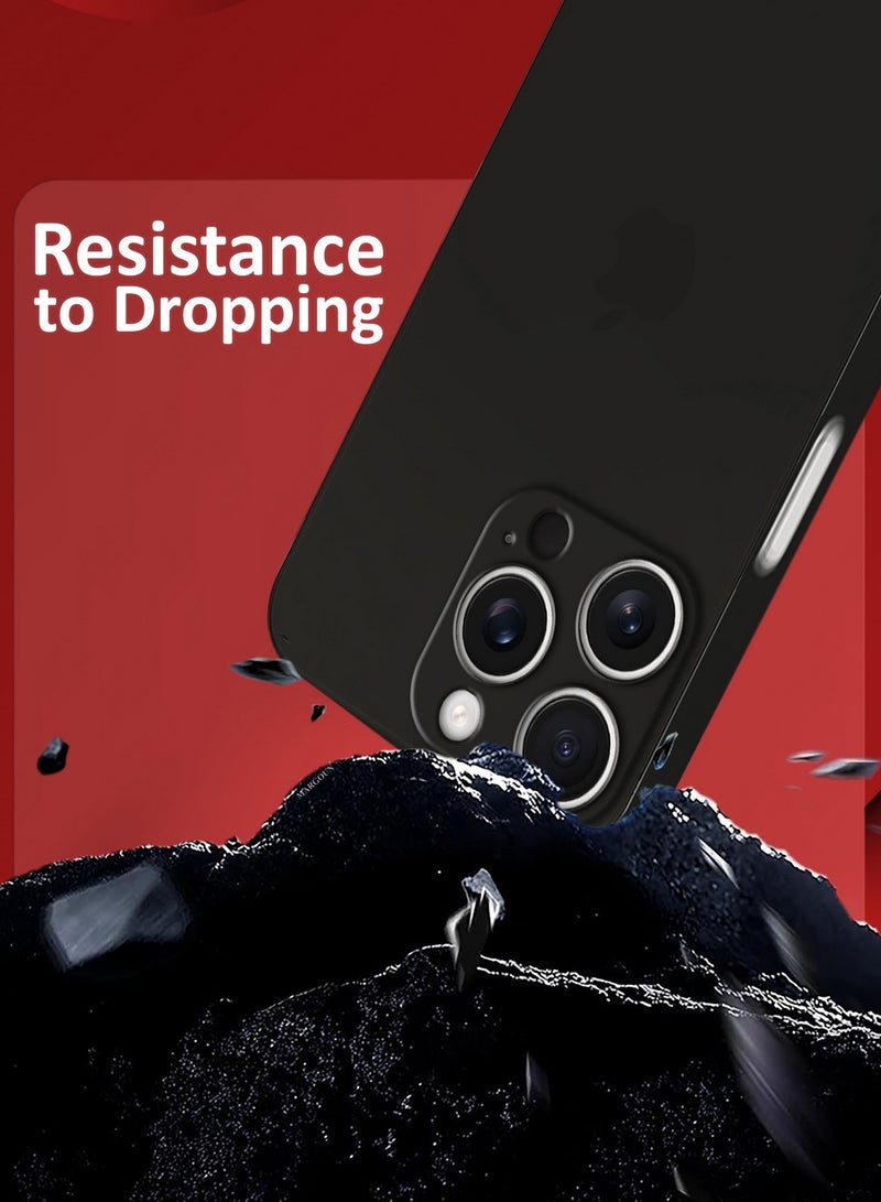 MARGOUN ( for iPhone 16 Pro Max ) 2 Pack,Case Cover and Screen Protector Air Skin Series Back Cover Sturdy Durable Thin Case Drop Protection Cover Clear Black - Image 3