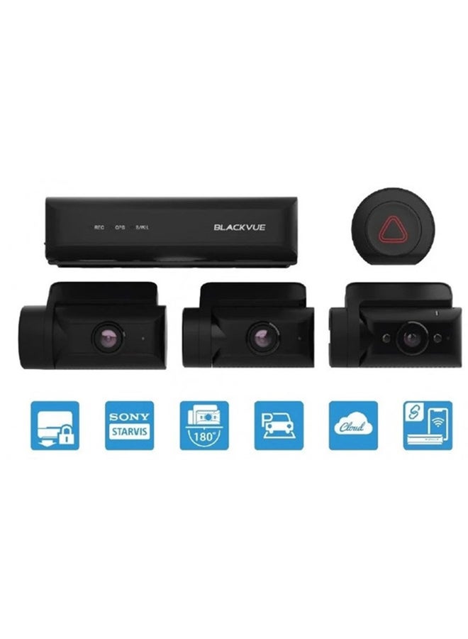 بلاك فيو DR770X Box 64Gb Triple-Channel Fhd Dashcam With A Secure Recording Unit Dashcam Front Rear And Inside  - Image 2