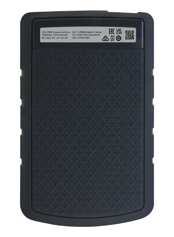 Transcend 4TB Rugged External Hard Drive USB 3.1 Gen 1 StoreJet 25H3B | TS4TSJ25H3B | Blue 4 TB  - Image 4