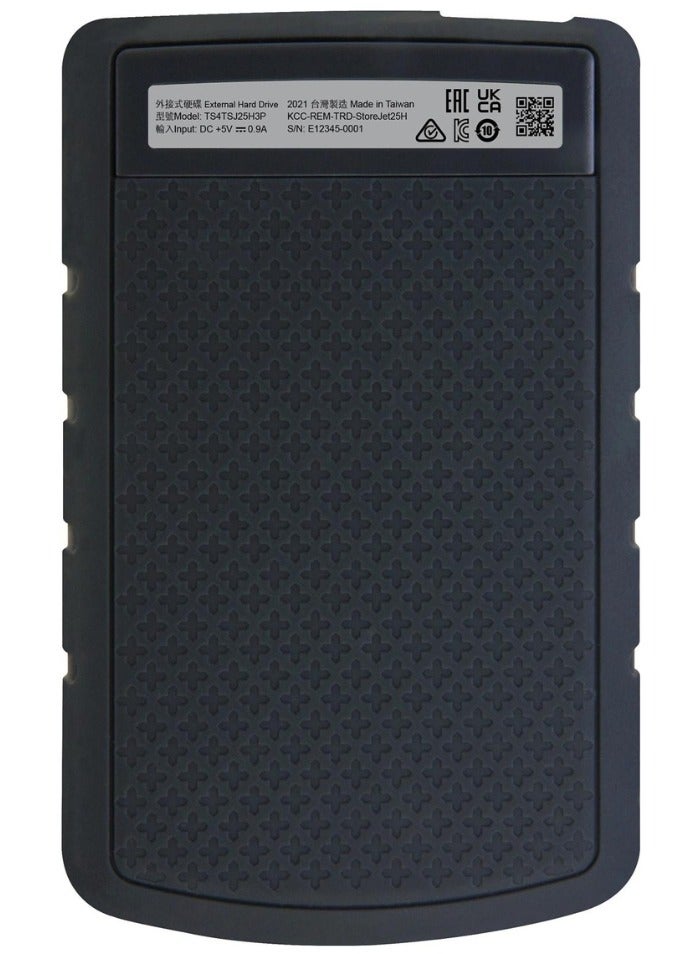 Rugged External Hard Drive USB 3.1 Gen 1 StoreJet 25H3P | TS4TSJ25H3P | Purple 4 TB