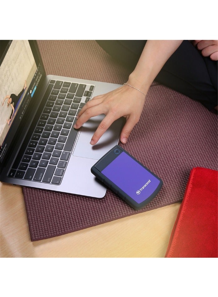 Rugged External Hard Drive USB 3.1 Gen 1 StoreJet 25H3P | TS4TSJ25H3P | Purple 4 TB