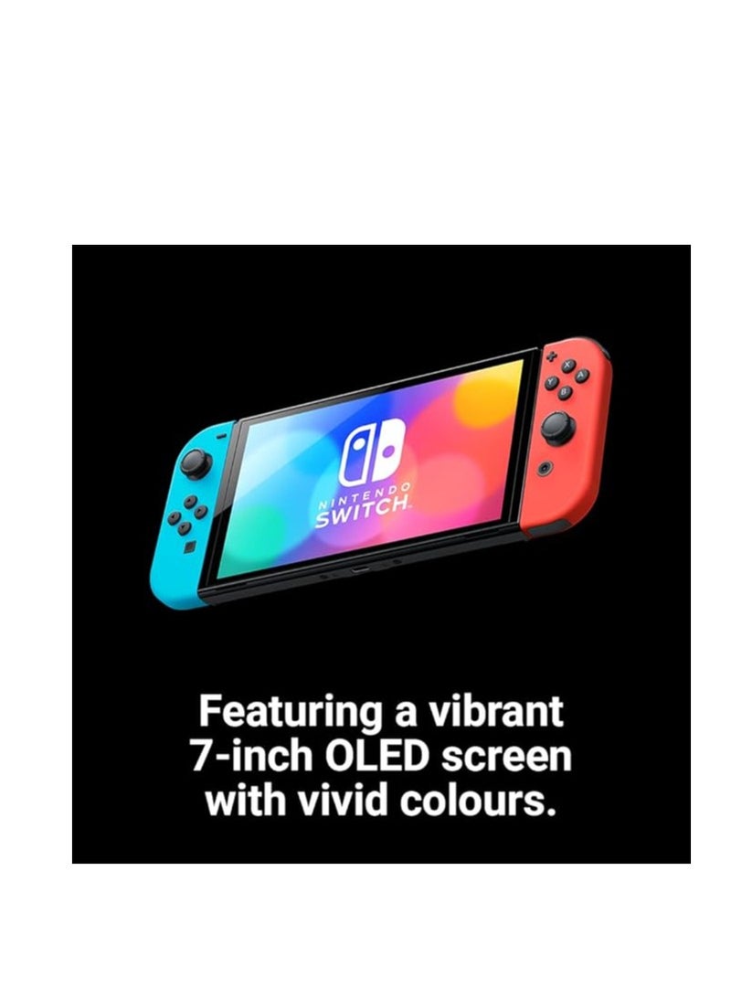 Nintendo - Nintendo Switch (OLED Model) Red & Blue - International Version with EA SPORTS FC 25 Switch - Image 1