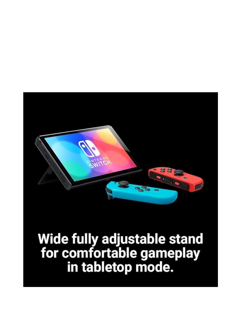 Nintendo - Nintendo Switch (OLED Model) Red & Blue - International Version with EA SPORTS FC 25 Switch - Image 1