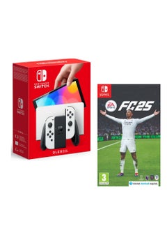 Nintendo Nintendo Switch (OLED Model) White - Internation Version with EA SPORTS FC 25 Switch  - Image 1