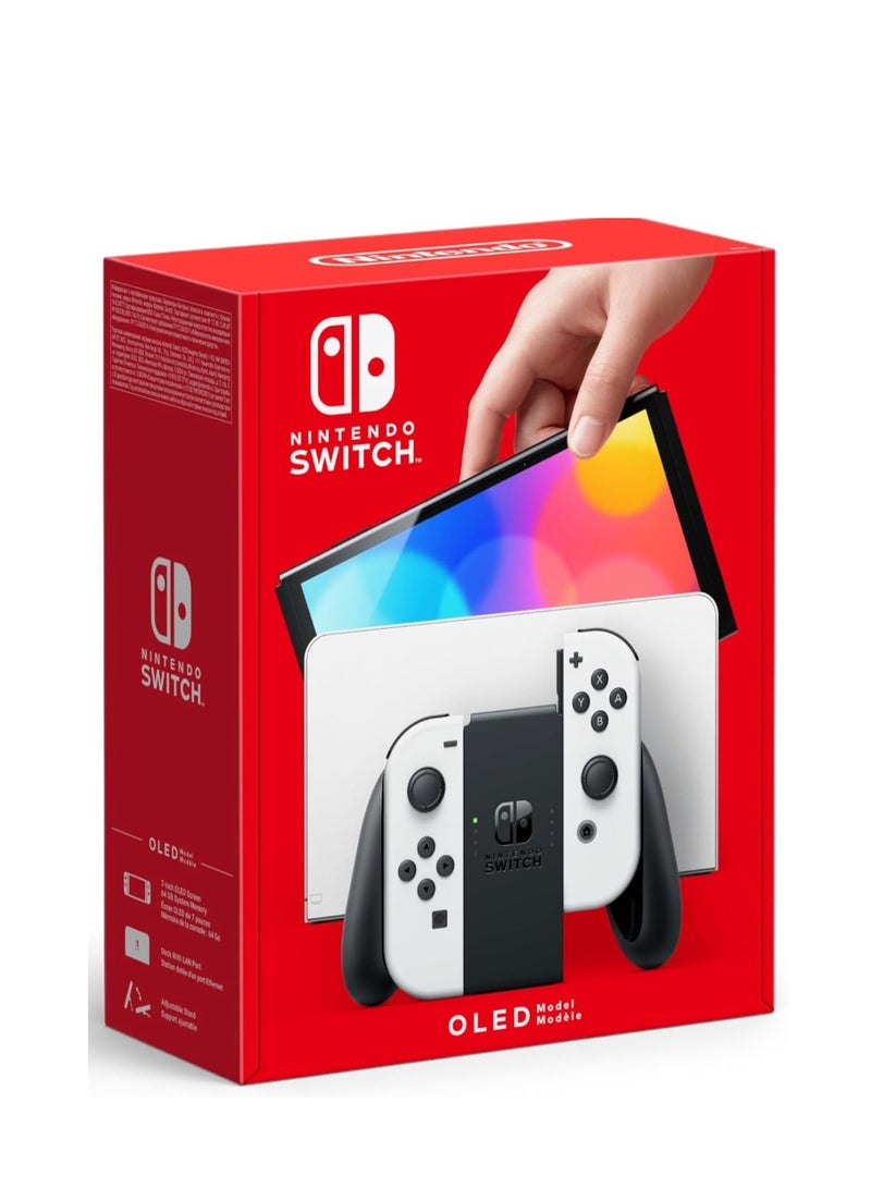 Nintendo - Nintendo Switch (OLED Model) White - Internation Version with EA SPORTS FC 25 Switch - Image 1