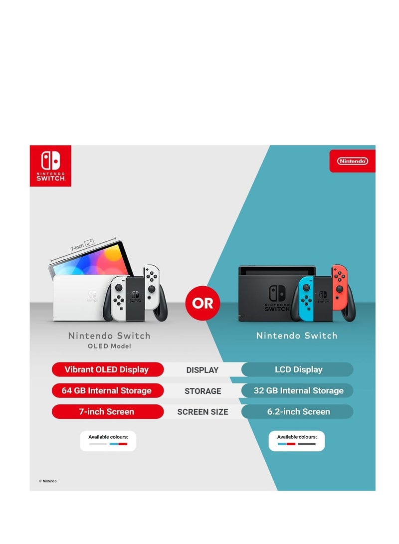 Nintendo - Nintendo Switch (OLED Model) White - Internation Version with EA SPORTS FC 25 Switch - Image 1