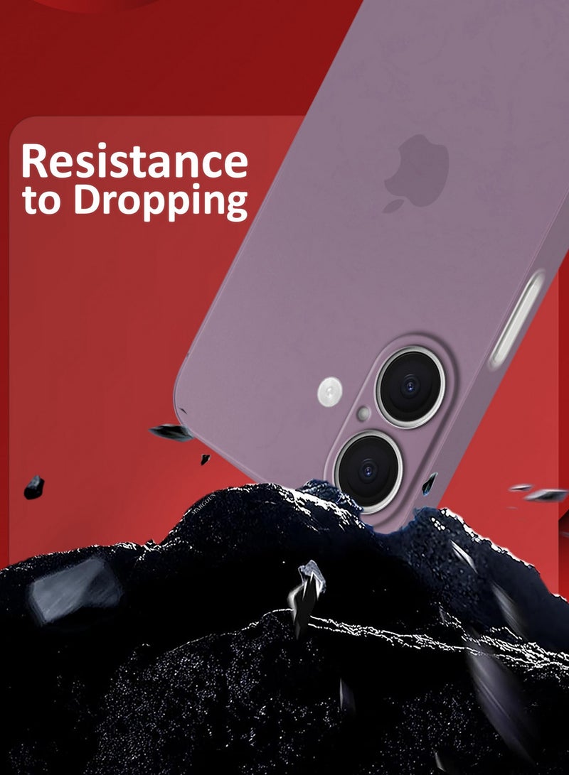 MARGOUN ( for iPhone 16 Plus ) Case Cover Air Skin Series Back Cover Sturdy Durable Thin Case Drop Protection Cover Clear Purple - Image 3