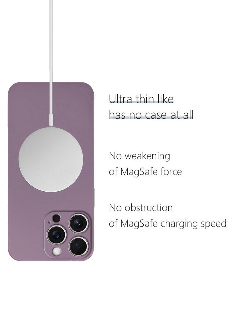 ( for iPhone 16 Pro Max ) 3 Pack,1 Case Cover and 2 Screen Protectors Air Skin Series Back Cover Sturdy Durable Thin Case Drop Protection Cover Clear Purple