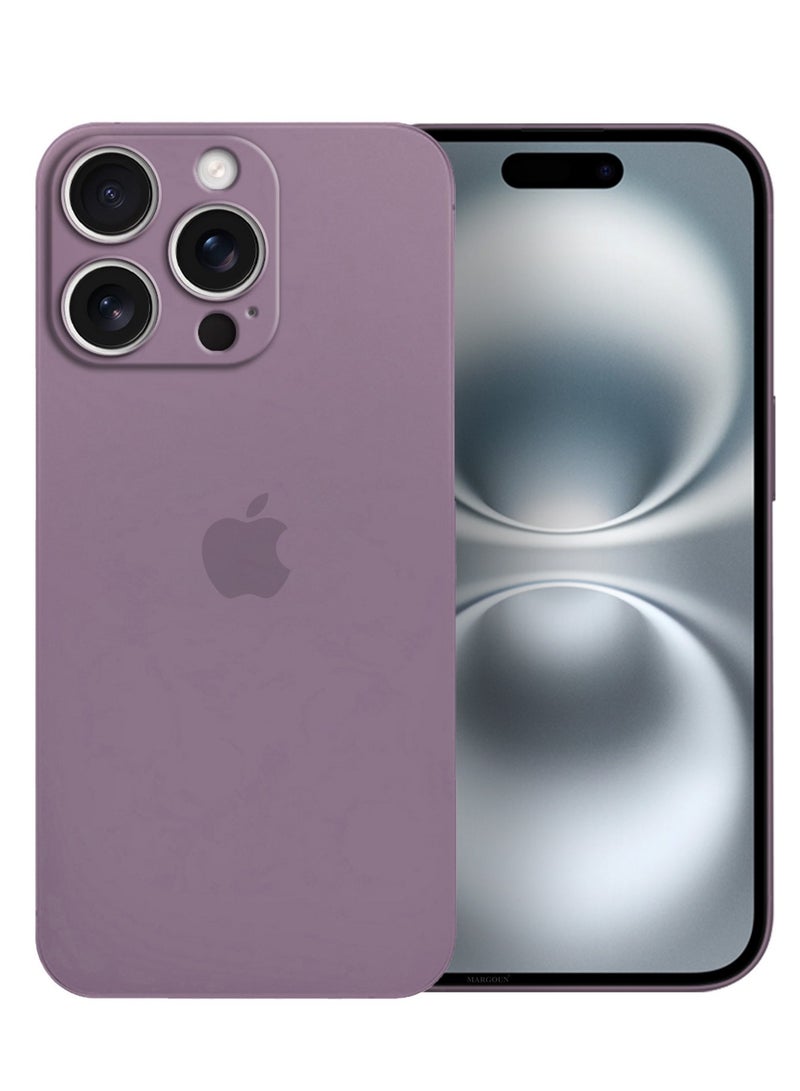 ( for iPhone 16 Pro Max ) 3 Pack,1 Case Cover and 2 Screen Protectors Air Skin Series Back Cover Sturdy Durable Thin Case Drop Protection Cover Clear Purple