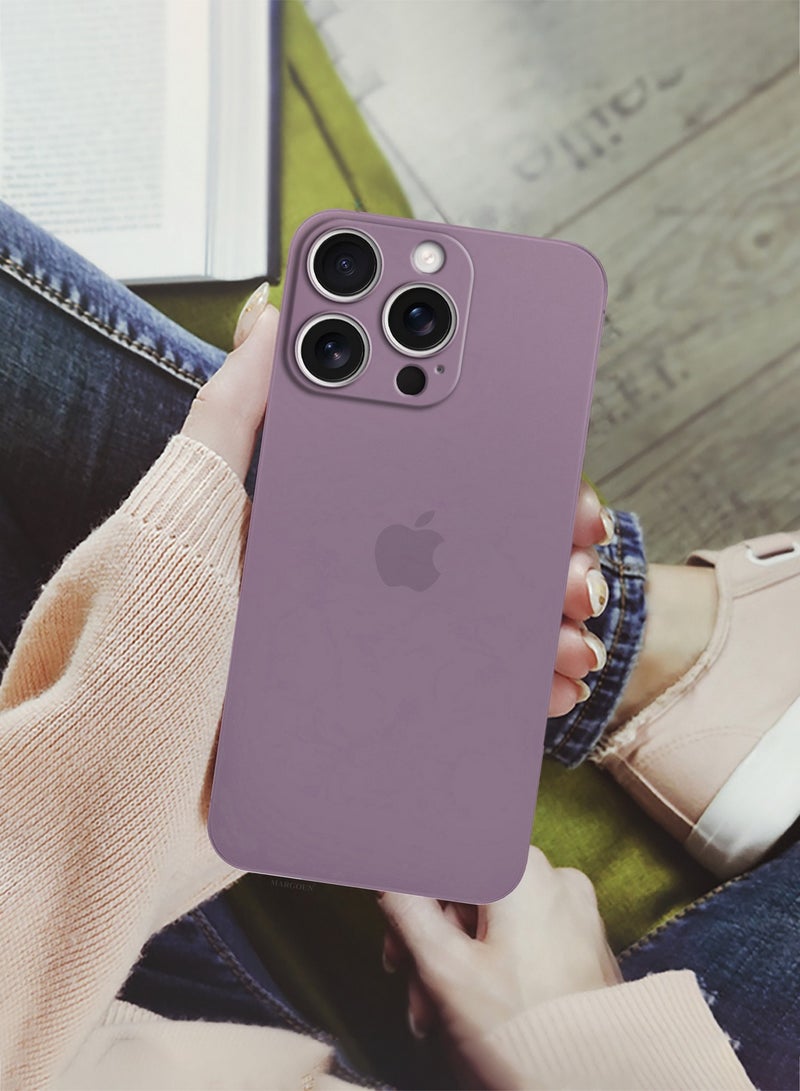 ( for iPhone 16 Pro Max ) 3 Pack,1 Case Cover and 2 Screen Protectors Air Skin Series Back Cover Sturdy Durable Thin Case Drop Protection Cover Clear Purple