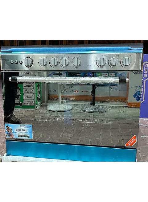 Freestanding 5 Burner Gas Cooker SGC905FSF silver
