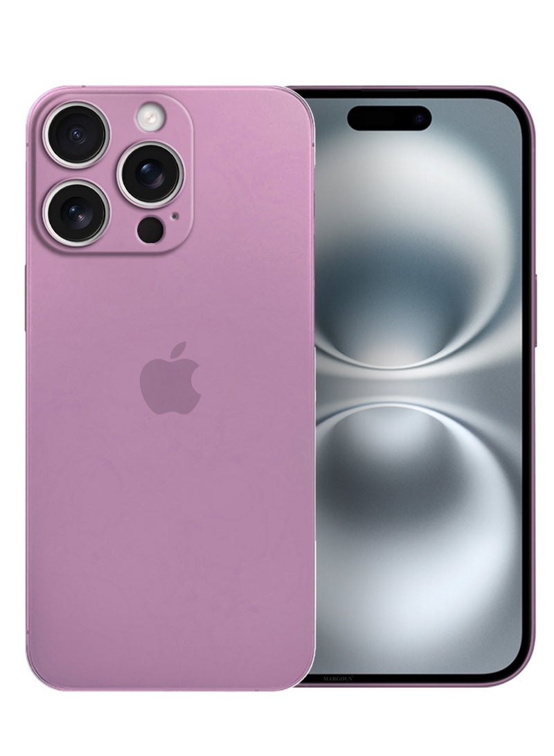 MARGOUN ( for iPhone 16 Pro Max ) 3 Pack,1 Case Cover and 2 Screen Protectors Air Skin Series Back Cover Sturdy Durable Thin Case Drop Protection Cover Clear Pink - Image 2