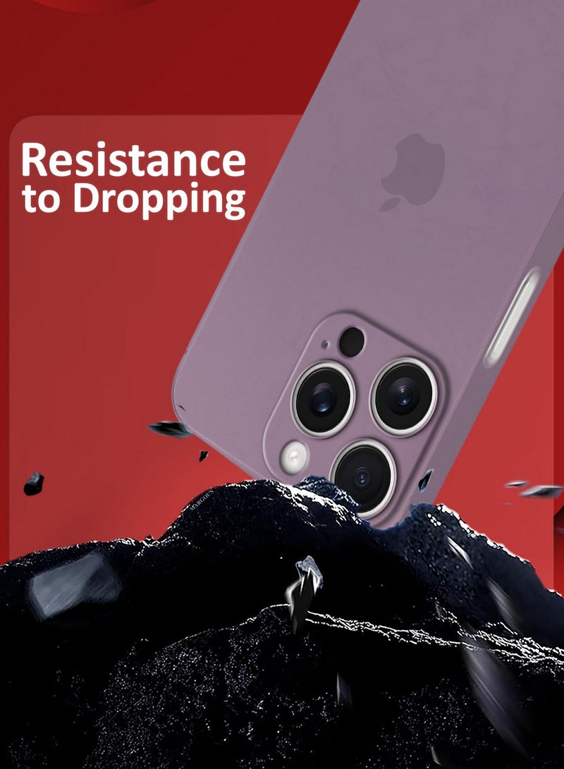مارجون ( for iPhone 16 Pro Max ) Case Cover Air Skin Series Back Cover Sturdy Durable Thin Case Drop Protection Cover Clear Purple - Image 2