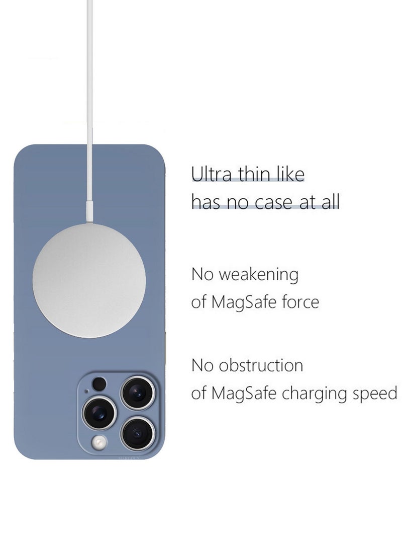 مارجون ( for iPhone 16 Pro Max ) Case Cover Air Skin Series Back Cover Sturdy Durable Thin Case Drop Protection Cover Clear Blue - Image 4