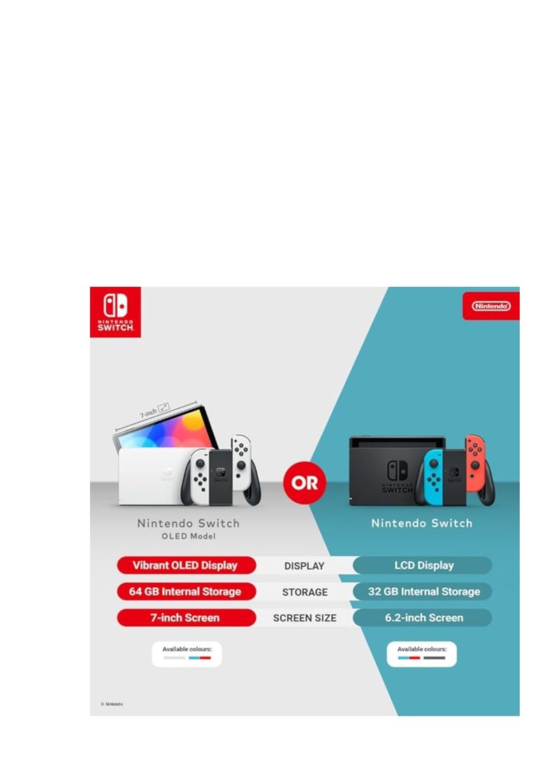 Nintendo - Nintendo Nintendo Switch (OLED Model)Blue & Red - Internation Version with Nintendo Switch The Legend of Zelda: Echoes of Wisdom - Image 1