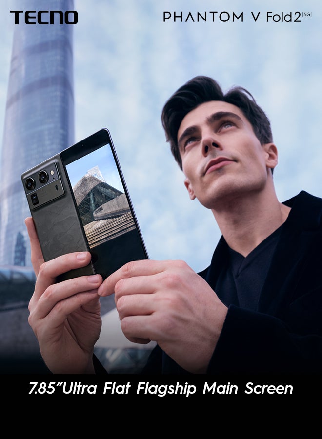 TECNO - Phantom V Fold2 Dual SIM Karst Green 12GB RAM 512GB 5G - Middle East Version - Image 1