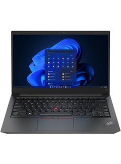 Thinkpad E14 (Upgraded Version) Laptop With 14-Inch Display, Intel Core i5-1235u Processor/16GB RAM/512GB SSD/NVIDIA GeForce MX550 Graphics/Windows 11 Pro English Black