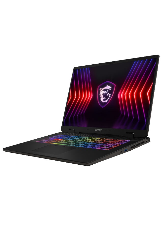 MSI Sword 17 HX B14VGKG Laptop With 17-Inch Display, Core i7-14650HX Processor/16GB RAM/1TB SSD/8GB Nvidia Geforce RTX 4070 Graphics Card/Windows 11 Home English/Arabic Cosmos Gray  - Image 3
