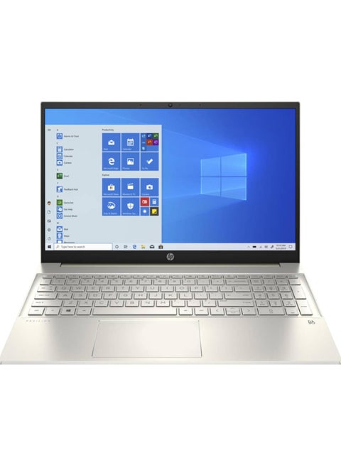 Pavilion (Upgraded Version) Laptop With 15.6-Inch Display, Intel Core i5-1135G7 Processor/8GB RAM/512GB SSD/Intel Iris Graphics/Windows 10 Home English Lunar Gold