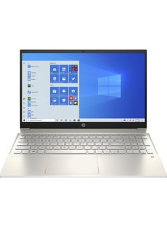 Pavlion 15 (Upgraded Version) Laptop With 15.6-Inch Display, Intel Core i5-1135G7 Processor/16GB RAM/1TB SSD/Intel Iris Graphics/Windows 11 Pro English Lunar Gold