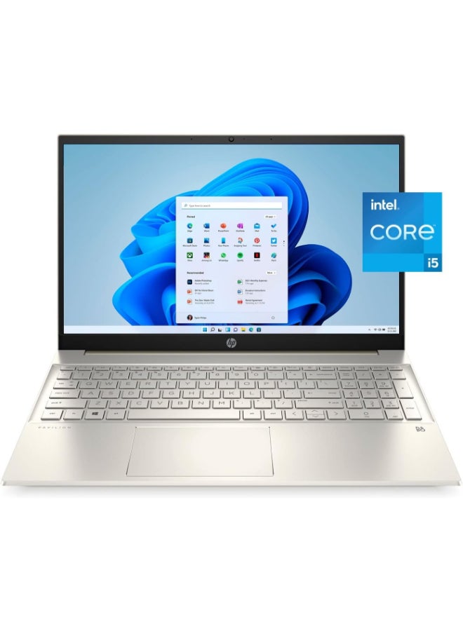 HP - Pavilion (Upgraded Version) Laptop With 15.6-Inch Display, Intel Core i5-1135G7 Processor/16GB RAM/512GB SSD/Intel Iris Graphics/Windows 10 Pro w/ 32GB USB English Lunar Gold - Image 1