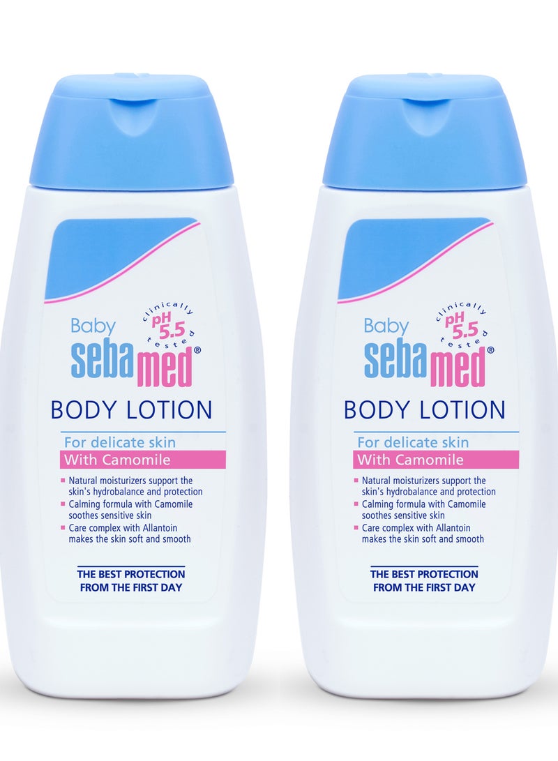 سيباميد Pack Of 2 Sebamed Baby Body Lotion 100ml  - Image 1