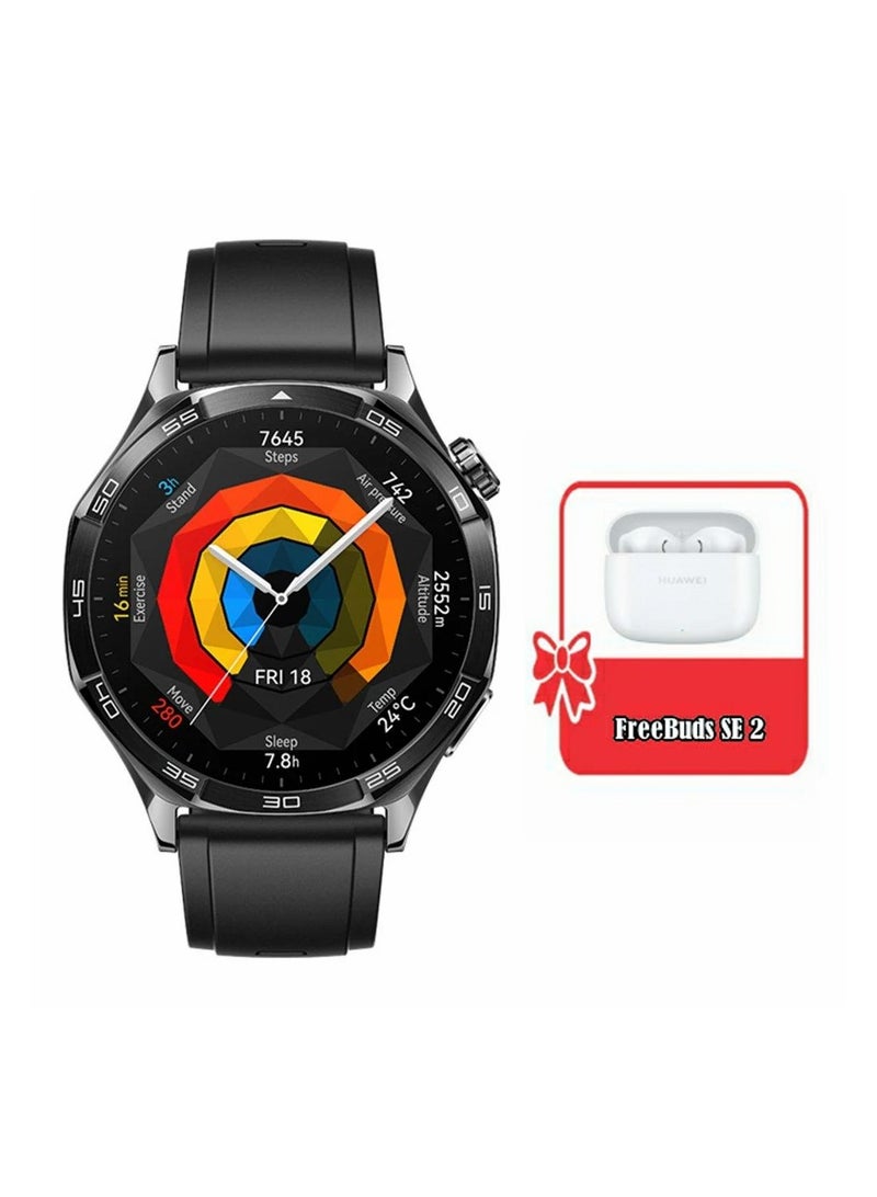 هواوي ساعة ذكية WATCH GT5 41mm، عمر بطارية يصل إلى 7 أيام، تصميم حاد جديد لرياضة الجري وركوب الدراجات، تتبع الصحة، متوافقة مع iOS وAndroid (مع Freebuds SE 2) - Image 1