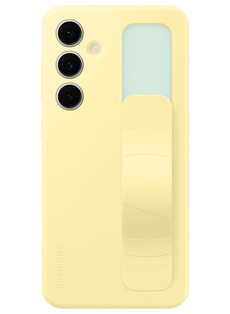 Samsung Galaxy S24 FE Standing Grip Case - Yellow  - Image 2