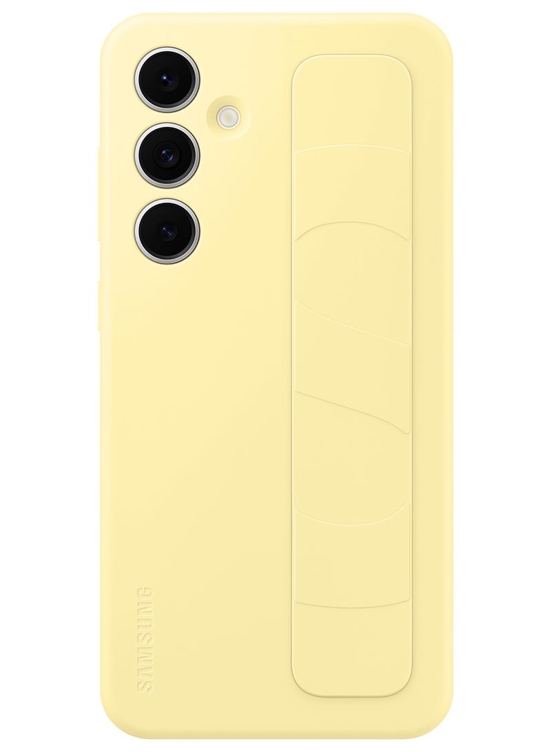 Samsung Galaxy S24 FE Standing Grip Case - Yellow  - Image 1