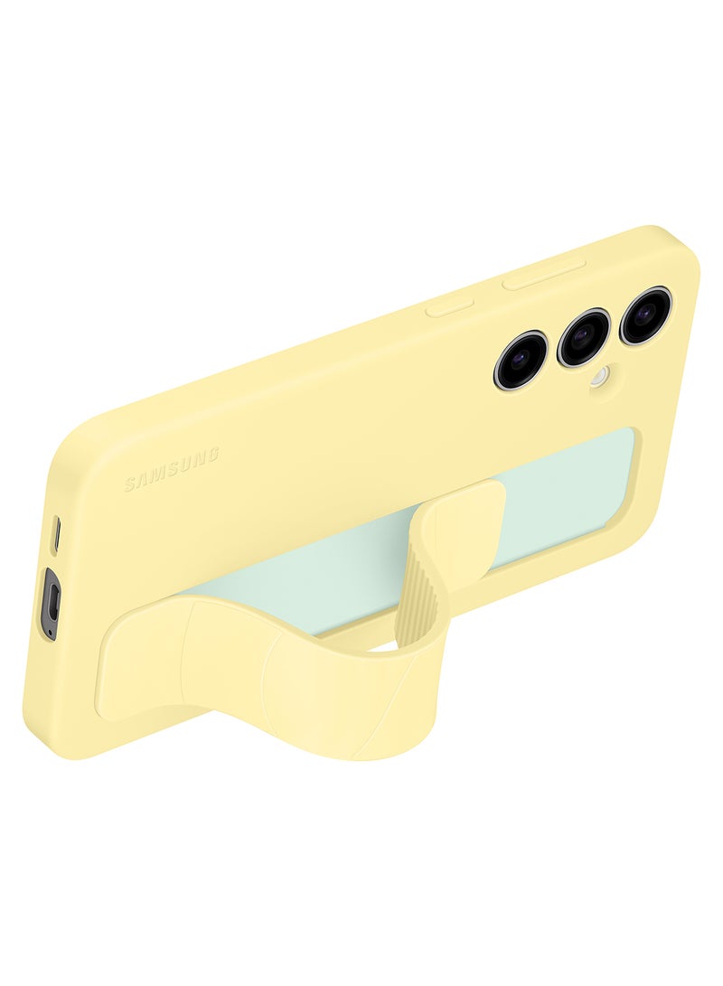 Samsung Galaxy S24 FE Standing Grip Case - Yellow  - Image 3