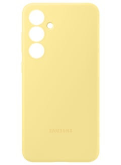 سامسونج Galaxy S24 FE Silicone Case - Yellow  - Image 3