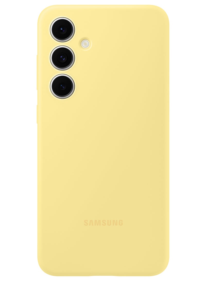 Samsung Galaxy S24 FE Silicone Case - Yellow - Image 1
