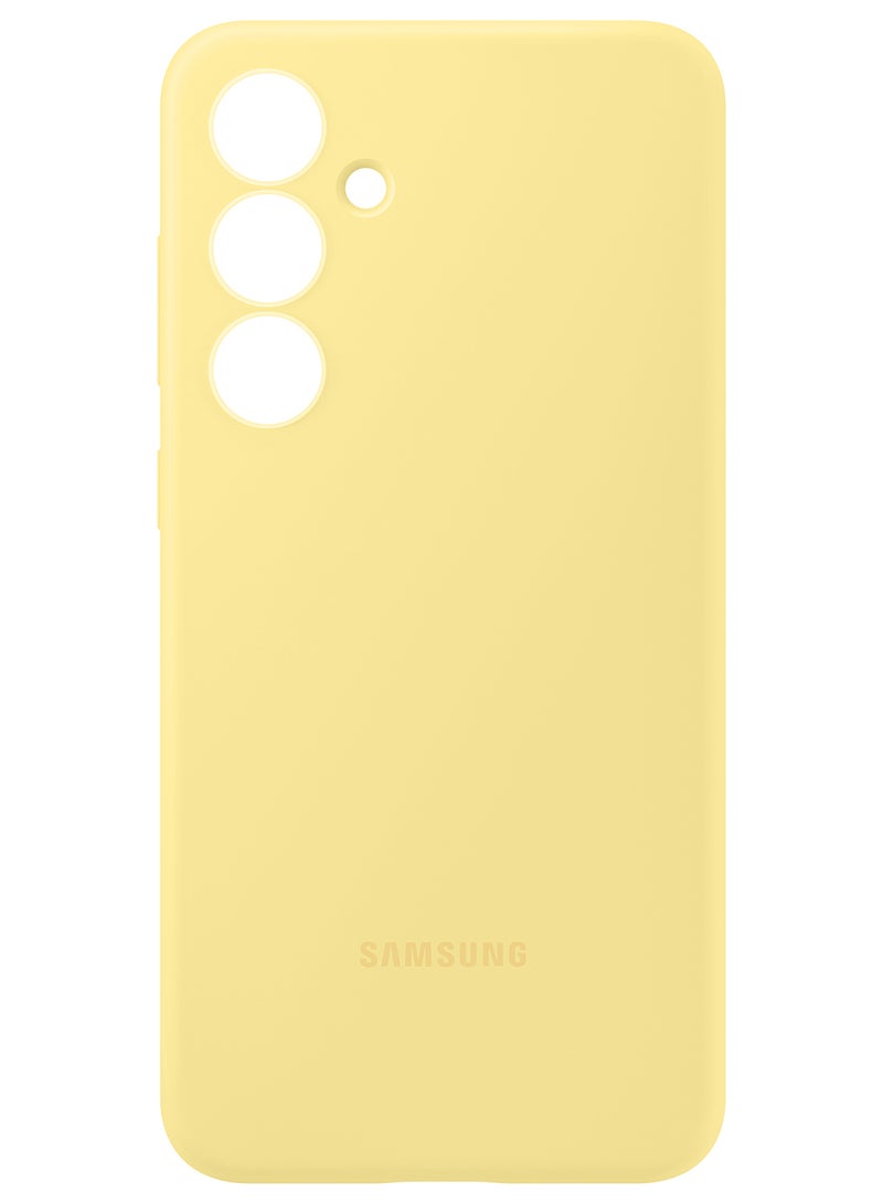 Samsung Galaxy S24 FE Silicone Case - Yellow - Image 3