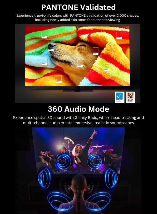 Samsung 85-Inch QLED 4K Q70D Tizen OS Smart TV with 4K AI Upscaling, Quantum Dot, AirSlim Design With 3.5L Air Fryer 1500W, 80-200°C Cooking Range, Rapid Air Convection 85Q70D+AIR-FRYER Grey - Image 5