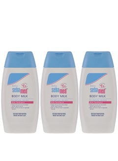 سيباميد Pack Of 3 Baby Body Milk With Panthenol 200 ML  - Image 1