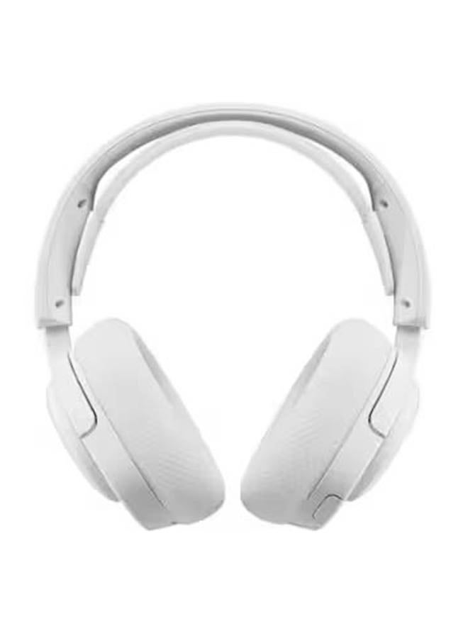 steelseries - Arctis Nova 5 Wireless Gaming Headset, 40mm Neodymium Drivers, ClearCast Gen 2.x Retractable Boom Mic, 360° Spatial Audio, Quick-Switch Wireless (2.4GHz/Bluetooth), 50/60 Hours Battery Life, RGB Lighting, ChatMix (PC), Cross-Platform Compatibility (PC, PS5, Switch, Mobile, Steam Deck, Oculus Quest 2), Sonar Software Suite, Mute & Volume Dial Control, White | 61671 - Image 1