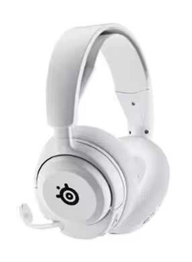 steelseries - Arctis Nova 5 Wireless Gaming Headset, 40mm Neodymium Drivers, ClearCast Gen 2.x Retractable Boom Mic, 360° Spatial Audio, Quick-Switch Wireless (2.4GHz/Bluetooth), 50/60 Hours Battery Life, RGB Lighting, ChatMix (PC), Cross-Platform Compatibility (PC, PS5, Switch, Mobile, Steam Deck, Oculus Quest 2), Sonar Software Suite, Mute & Volume Dial Control, White | 61671 - Image 1
