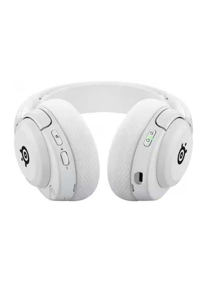 steelseries - Arctis Nova 5 Wireless Gaming Headset, 40mm Neodymium Drivers, ClearCast Gen 2.x Retractable Boom Mic, 360° Spatial Audio, Quick-Switch Wireless (2.4GHz/Bluetooth), 50/60 Hours Battery Life, RGB Lighting, ChatMix (PC), Cross-Platform Compatibility (PC, PS5, Switch, Mobile, Steam Deck, Oculus Quest 2), Sonar Software Suite, Mute & Volume Dial Control, White | 61671 - Image 1