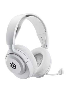 steelseries Arctis Nova 5P Wireless Gaming Headset, 40mm Neodymium Drivers, ClearCast Gen 2.X Mic (Bidirectional Noise Cancelling), Retractable Boom, 360° Spatial Audio (PC & PS5), Quick-Switch Wireless & Bluetooth, RGB, 50hrs 2.4GHz Wireless / 60hrs Bluetooth, White | 61674  - Image 1