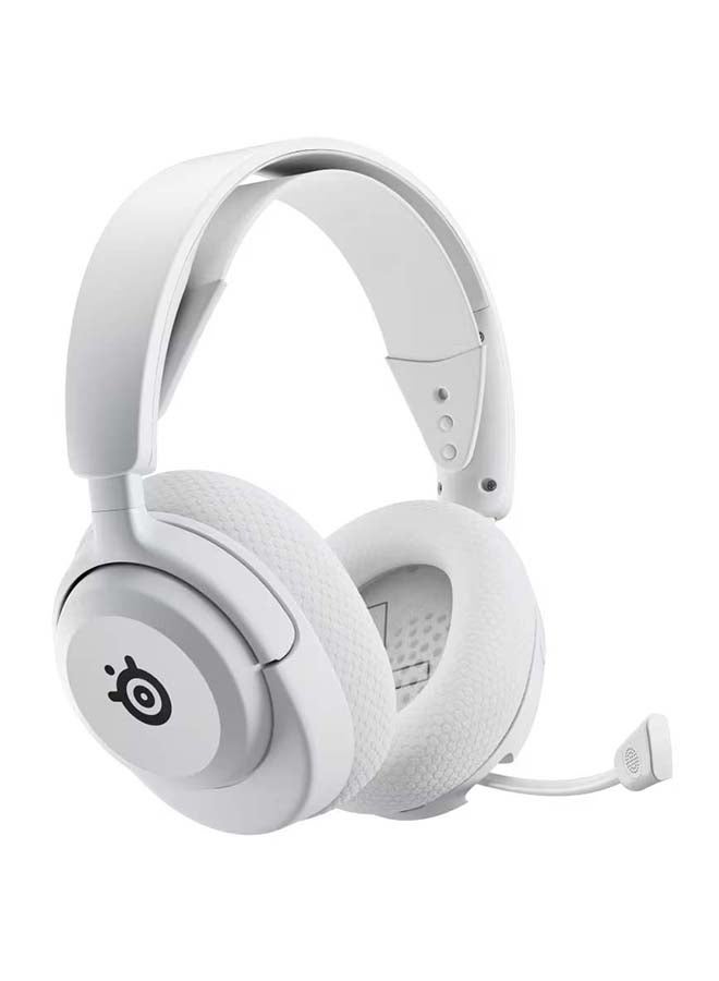 steelseries - Arctis Nova 5P Wireless Gaming Headset, 40mm Neodymium Drivers, ClearCast Gen 2.X Mic (Bidirectional Noise Cancelling), Retractable Boom, 360° Spatial Audio (PC & PS5), Quick-Switch Wireless & Bluetooth, RGB, 50hrs 2.4GHz Wireless / 60hrs Bluetooth, White | 61674 - Image 1