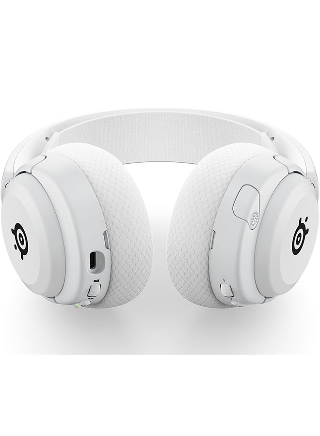 steelseries - Arctis Nova 5X Wireless Gaming Headset - 40mm Neodymium Drivers, 360° Spatial Audio, ClearCast Gen 2.X Microphone (Bidirectional Noise Cancelling), 50/60 Hours Battery Life, USB-C Fast Charge, RGB Lighting, ChatMix for PC, 2.4GHz Wireless & Bluetooth Connectivity, Supports Xbox, PlayStation, PC, Mac, Mobile & Handheld Devices, White | 61677 - Image 1