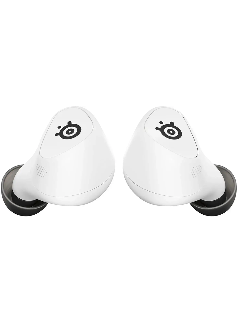 steelseries - Arctis GameBuds True Wireless Noise Cancelling Gaming Earbuds for PS5, PS4, PC, Switch - White - Image 1